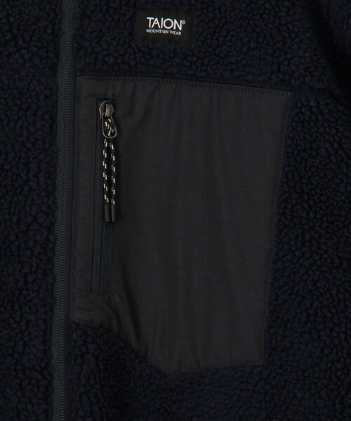 TAION(タイオン)の「◇【WEB限定】【TAION/タイオン】別注ボア×ダウンフードコート(リバーシブル) 24AW(ダウンジャケット/コート・レディース・ホワイト系その他4/ネイビー/ブラック/ブラック系その他3・S/M)」の19枚目の写真