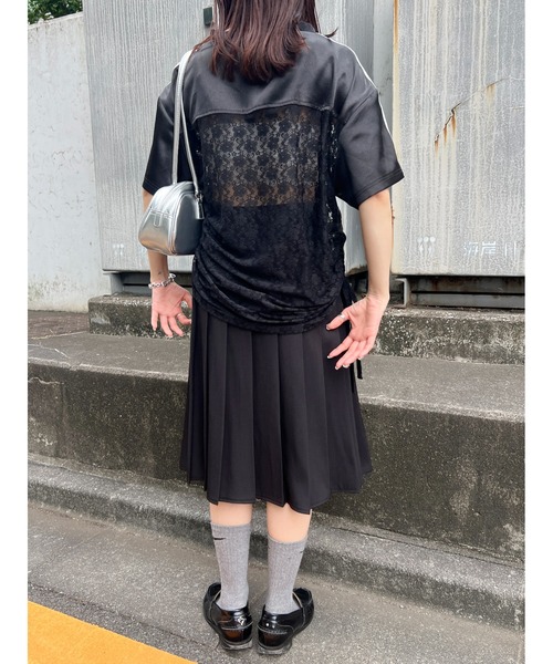 WC(ダブル シー)の「ミドルプリーツスカート【EC限定カラーあり】(スカート・レディース・ブラック/レッド/スミクロ・FREE)」の5枚目の写真