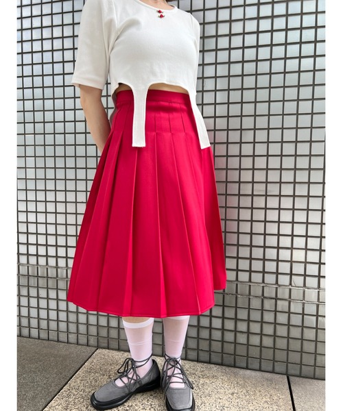 WC(ダブル シー)の「ミドルプリーツスカート【EC限定カラーあり】(スカート・レディース・ブラック/レッド/スミクロ・FREE)」の14枚目の写真