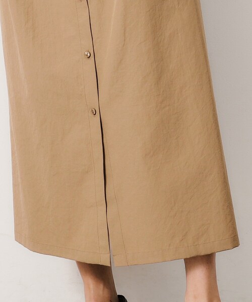 OPAQUE.CLIP（オペークドットクリップ）の「◆《美人百花掲載》フレンチスリーブシャツワンピース【洗濯機洗い可】（ワンピース・レディース・ブラック/ベージュ・38/40）」の19枚目の写真