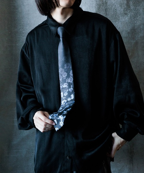 HARE（ハレ）の「フラワージャガードネクタイ(HARE)（ネクタイ・メンズ・ブラック系その他/ブルー系その他/パープル・FREE）」の15枚目の写真