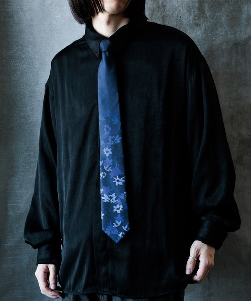 HARE（ハレ）の「フラワージャガードネクタイ(HARE)（ネクタイ・メンズ・ブラック系その他/ブルー系その他/パープル・FREE）」の18枚目の写真
