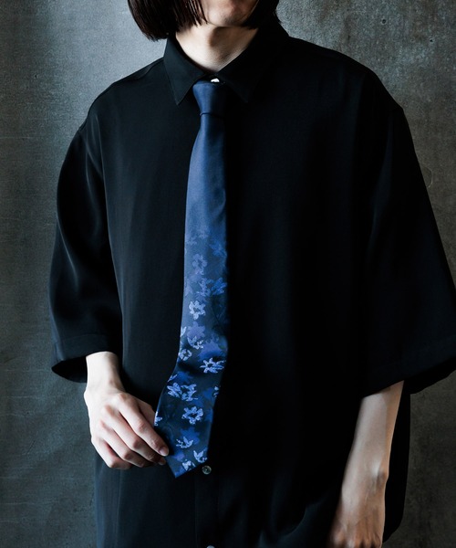 HARE（ハレ）の「フラワージャガードネクタイ(HARE)（ネクタイ・メンズ・ブラック系その他/ブルー系その他/パープル・FREE）」の21枚目の写真