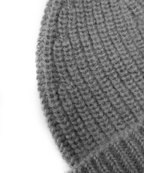 JNBY（ジェーエヌビーワイ）の「Essential Knit Beanie / ニットビーニー（ニットキャップ/ビーニー・レディース・グレー/ブラウン・ONE SIZE）」の7枚目の写真