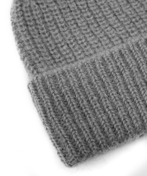 JNBY（ジェーエヌビーワイ）の「Essential Knit Beanie / ニットビーニー（ニットキャップ/ビーニー・レディース・グレー/ブラウン・ONE SIZE）」の8枚目の写真