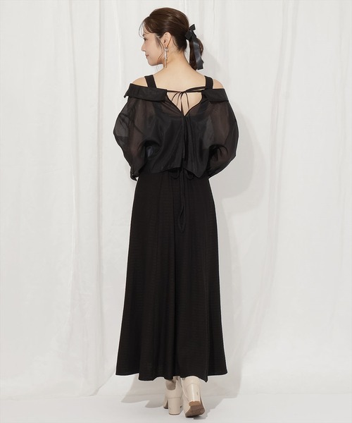 WILLSELECTION（ウィルセレクション）の「シアーブラウス×カットソーマーメイドワンピース（ワンピース・レディース・ミント/ブルー/ピンク/ブラック・FREE）」の8枚目の写真