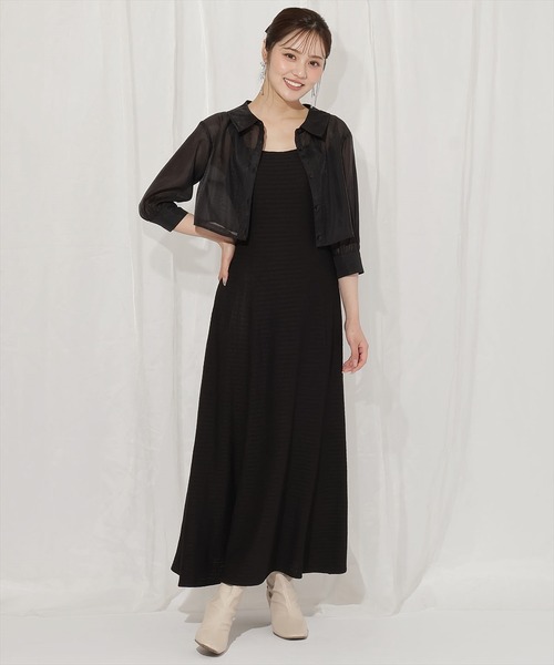 WILLSELECTION（ウィルセレクション）の「シアーブラウス×カットソーマーメイドワンピース（ワンピース・レディース・ミント/ブルー/ピンク/ブラック・FREE）」の5枚目の写真