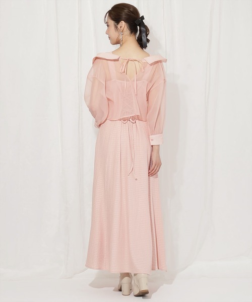 WILLSELECTION（ウィルセレクション）の「シアーブラウス×カットソーマーメイドワンピース（ワンピース・レディース・ミント/ブルー/ピンク/ブラック・FREE）」の22枚目の写真