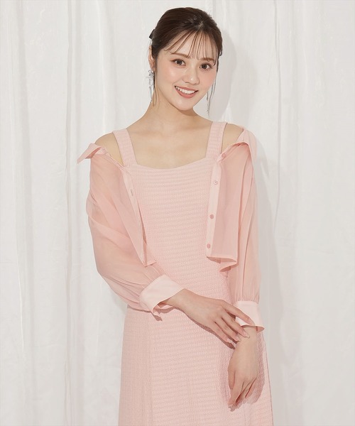 WILLSELECTION（ウィルセレクション）の「シアーブラウス×カットソーマーメイドワンピース（ワンピース・レディース・ミント/ブルー/ピンク/ブラック・FREE）」の21枚目の写真