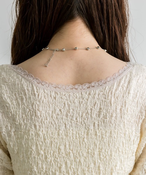 OLIVE des OLIVE（オリーブデオリーブ）の「レースロンティ（Tシャツ/カットソー・レディース・その他/アイボリー/ブラック系その他/ブラック・FREE）」の11枚目の写真