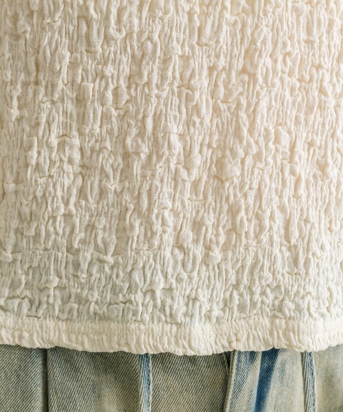 OLIVE des OLIVE（オリーブデオリーブ）の「レースロンティ（Tシャツ/カットソー・レディース・その他/アイボリー/ブラック系その他/ブラック・FREE）」の10枚目の写真