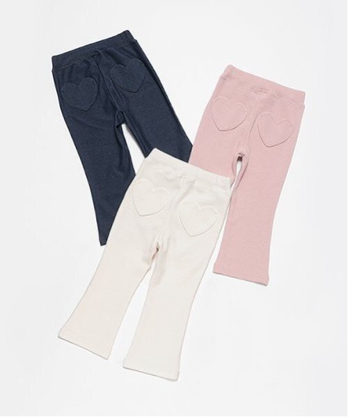 petit main(プティマイン)の「フレアフライスパンツ(スウェットパンツ・キッズ・ピンク/キナリ/ブルー・80cm/90cm/100cm/110cm/120cm)」の9枚目の写真