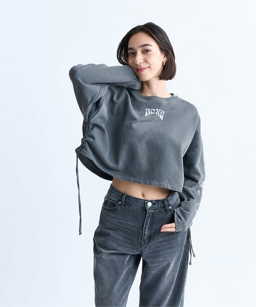 ROXY（ロキシー）の「OASIS FOUND/ロキシーショート丈スウェットトレーナー（スウェット・レディース・ホワイト/ブラック・MEDIUM/LARGE/SMALL）」の16枚目の写真