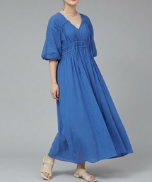 qualite scape（カリテ スケープ）の「ウェストギャザーワンピース/春服/夏服/ドレス（ワンピース）」