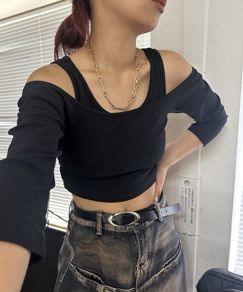 WHO'S WHO gallery（フーズフーギャラリー）の「ニュアンスチェーンネックレス（ネックレス・レディース・ゴールド/シルバー・FREE）」の8枚目の写真