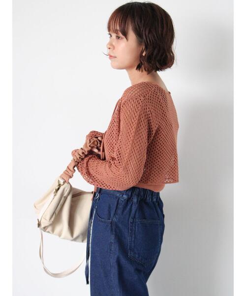 ehka sopo（エヘカソポ）の「くしゅくしゅコーデュロイバッグ（ハンドバッグ・レディース・ベージュ/サックスブルー/ブラウン・F）」の8枚目の写真