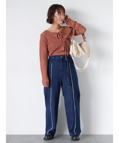 ehka sopo（エヘカソポ）の「くしゅくしゅコーデュロイバッグ（ハンドバッグ・レディース・ベージュ/サックスブルー/ブラウン・F）」の10枚目の写真