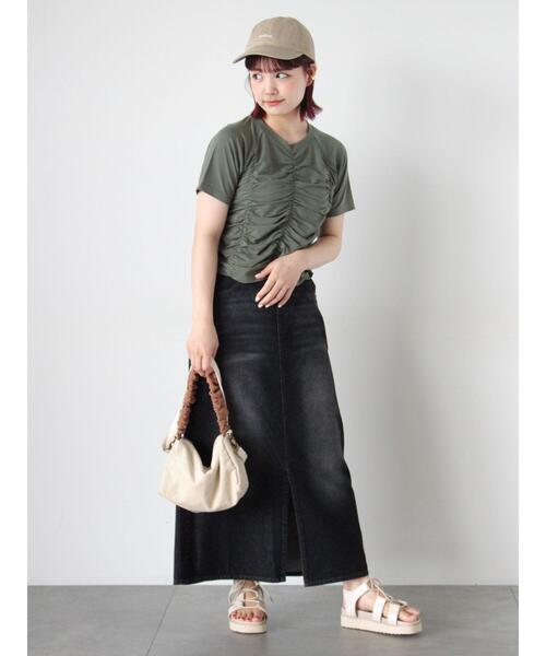 ehka sopo（エヘカソポ）の「くしゅくしゅコーデュロイバッグ（ハンドバッグ・レディース・ベージュ/サックスブルー/ブラウン・F）」の13枚目の写真