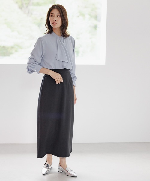 Elura（エルーラ）の「＜レギュラー／低身長サイズ＞映えラクナロースカート／133658（スカート・レディース・ベージュ/ブラウン/ブラック・FREE/FREE(S)）」の5枚目の写真