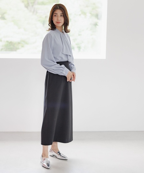 Elura（エルーラ）の「＜レギュラー／低身長サイズ＞映えラクナロースカート／133658（スカート・レディース・ベージュ/ブラウン/ブラック・FREE/FREE(S)）」の6枚目の写真