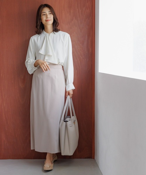 Elura（エルーラ）の「＜レギュラー／低身長サイズ＞映えラクナロースカート／133658（スカート・レディース・ベージュ/ブラウン/ブラック・FREE/FREE(S)）」の15枚目の写真