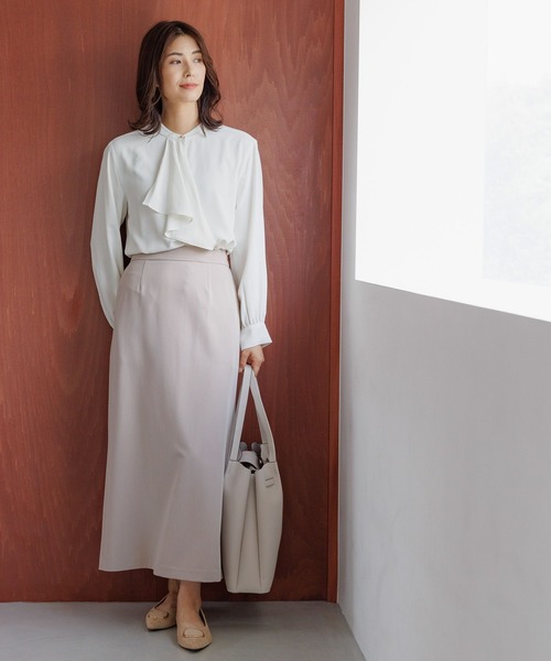 Elura（エルーラ）の「＜レギュラー／低身長サイズ＞映えラクナロースカート／133658（スカート・レディース・ベージュ/ブラウン/ブラック・FREE/FREE(S)）」の16枚目の写真