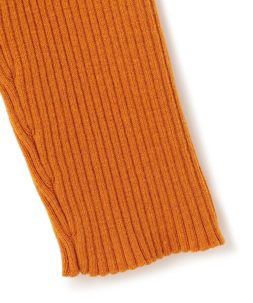 J.PRESS YORK STREET（ジェイプレスヨークストリート）の「【WOMEN】ANTI PILLING WOOL リブタートルニット（ニット/セーター・レディース・アイボリー系/ブラック系/オレンジ系/ダルブルー系・F）」の7枚目の写真