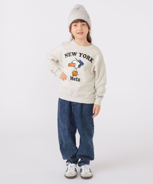 SHIPS(シップス)の「SHIPS KIDS:ポンポン ニット ワッチ(ニットキャップ/ビーニー・キッズ・シルバーグレー/ネイビー・SMALL/MEDIUM)」の4枚目の写真
