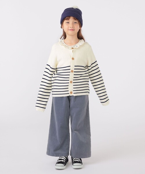 SHIPS(シップス)の「SHIPS KIDS:ポンポン ニット ワッチ(ニットキャップ/ビーニー・キッズ・シルバーグレー/ネイビー・SMALL/MEDIUM)」の9枚目の写真