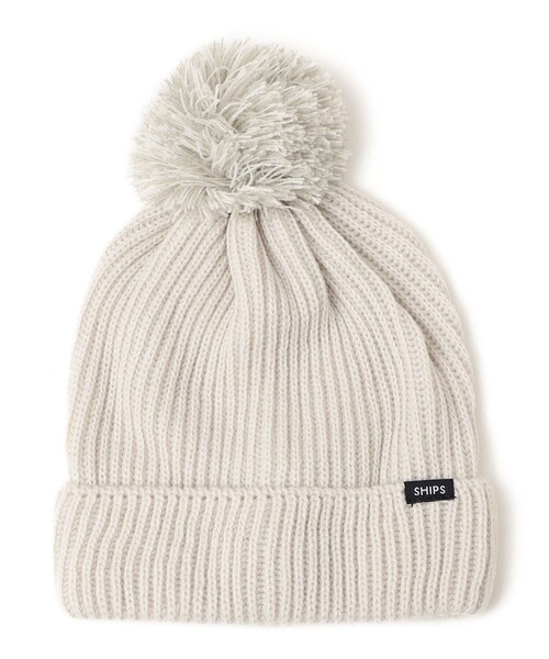 SHIPS(シップス)の「SHIPS KIDS:ポンポン ニット ワッチ(ニットキャップ/ビーニー・キッズ・シルバーグレー/ネイビー・SMALL/MEDIUM)」の10枚目の写真