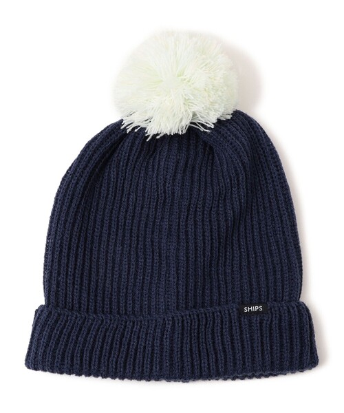 SHIPS(シップス)の「SHIPS KIDS:ポンポン ニット ワッチ(ニットキャップ/ビーニー・キッズ・シルバーグレー/ネイビー・SMALL/MEDIUM)」の11枚目の写真