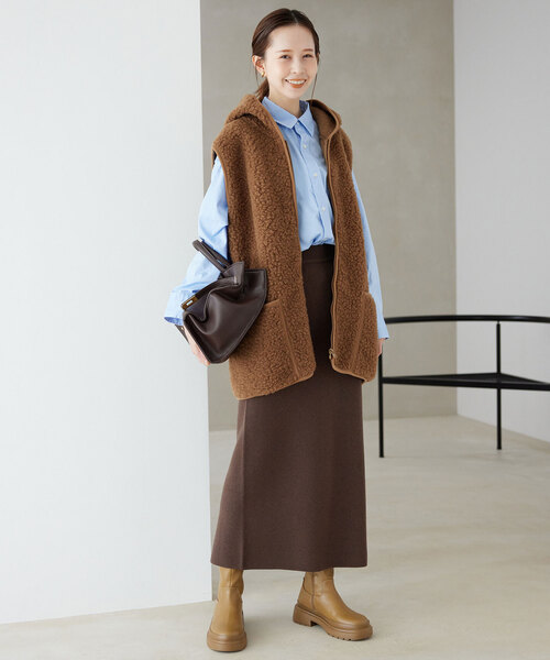 セール】ウォッシャブルスムース ニットスカート（スカート）｜SLOBE  