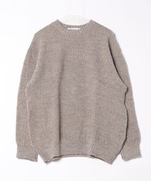 Kerry Woollen Mills KW-0040 MOSS STITCH CREW NECK SWEATER RELAX