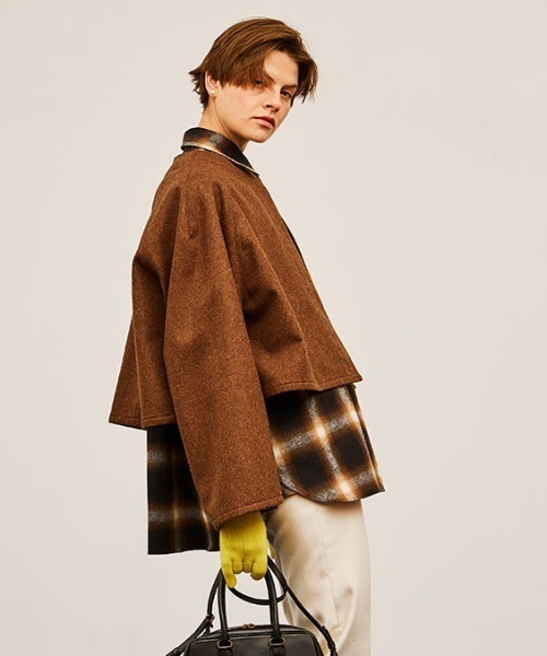 THE SHINZONE WOOL MOTOR CYCLE JK - ノーカラージャケット 