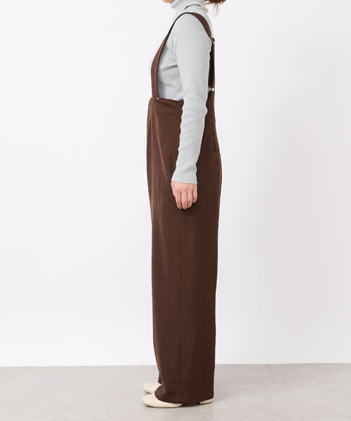 un dix cors（アンディコール）の「ツイルサロペット（サロペット/オーバーオール・レディース・ブラック/ブラウン・FREE）」の6枚目の写真