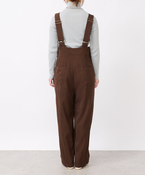 un dix cors（アンディコール）の「ツイルサロペット（サロペット/オーバーオール・レディース・ブラック/ブラウン・FREE）」の7枚目の写真