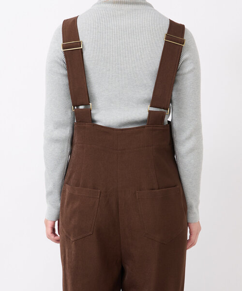 un dix cors（アンディコール）の「ツイルサロペット（サロペット/オーバーオール・レディース・ブラック/ブラウン・FREE）」の9枚目の写真