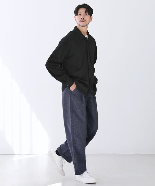 セール】デニムライクルーズスラックスパンツ（スラックス