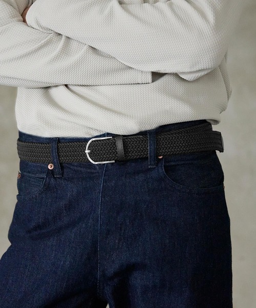 coca（coca）（コカ）の「メンズ メッシュベルト（ベルト・メンズ・ブラック・ONE SIZE）」の6枚目の写真