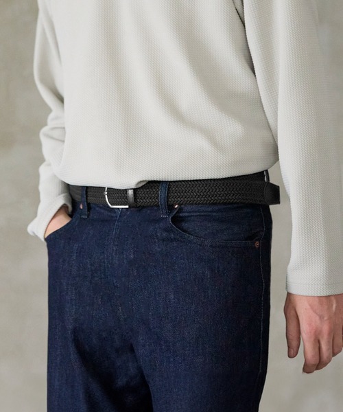 coca（coca）（コカ）の「メンズ メッシュベルト（ベルト・メンズ・ブラック・ONE SIZE）」の2枚目の写真