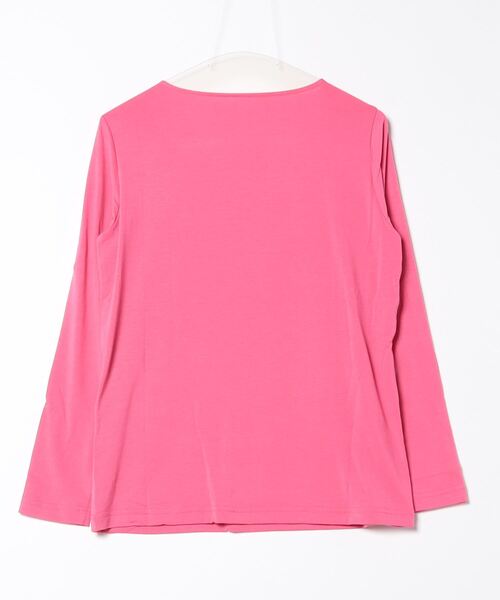 aunt lily（アントリリー）の「レーヨン混ストレッチ スクエアネック ロングスリーブプルオーバー ベーシック 着回し ロングシーズン（Tシャツ/カットソー・レディース・ブラック/イエロー/グレー/ブルー/ピンク・S/M/L/LL/3L）」の6枚目の写真