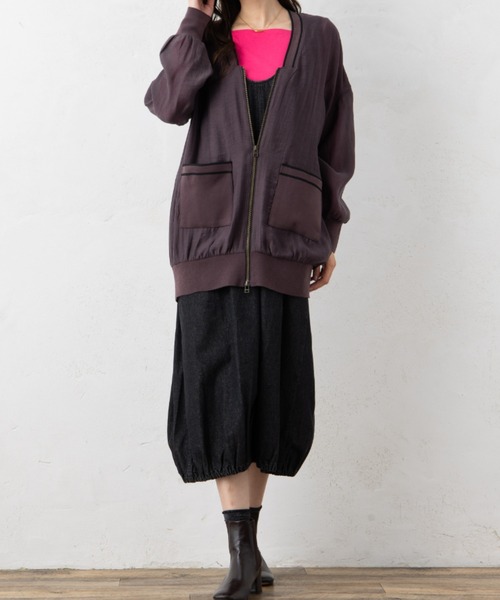 aunt lily（アントリリー）の「レーヨン混ストレッチ スクエアネック ロングスリーブプルオーバー ベーシック 着回し ロングシーズン（Tシャツ/カットソー・レディース・ブラック/イエロー/グレー/ブルー/ピンク・S/M/L/LL/3L）」の17枚目の写真