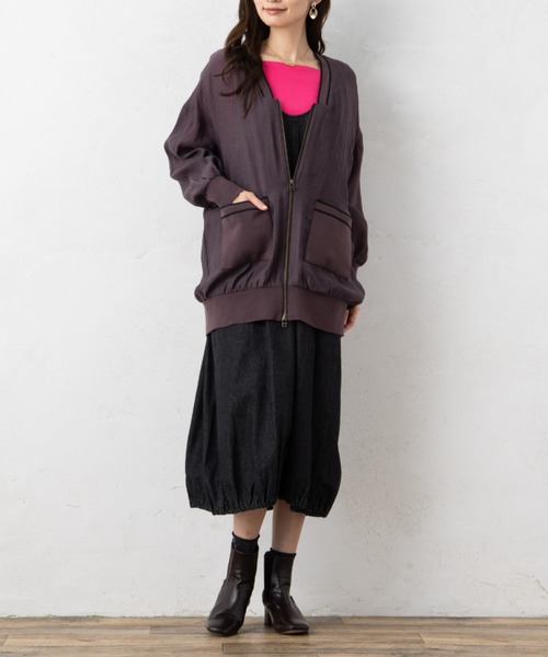 aunt lily（アントリリー）の「レーヨン混ストレッチ スクエアネック ロングスリーブプルオーバー ベーシック 着回し ロングシーズン（Tシャツ/カットソー・レディース・ブラック/イエロー/グレー/ブルー/ピンク・S/M/L/LL/3L）」の16枚目の写真