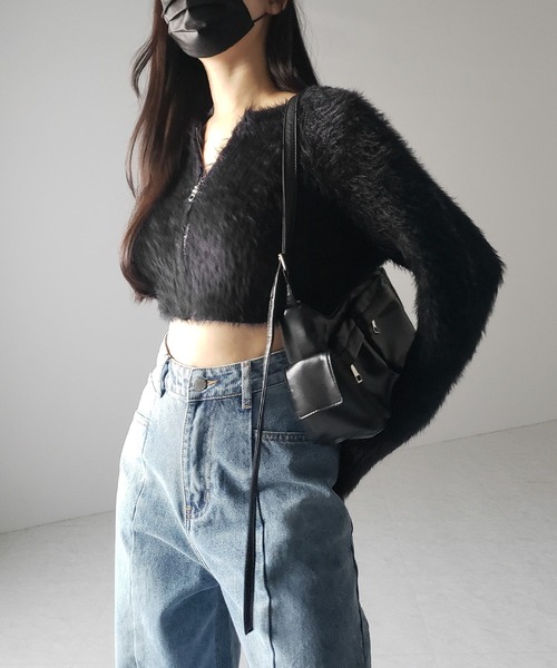 me+em select（ミームセレクト）の「※※【 ３color ／ ４size 】切替パターンハイウエストワイドストレートデニム ／ kirikae pattern highwaist wide straight denim（デニムパンツ・レディース・ダークブルー/ブルー/ブラック・X-LARGE/LARGE/MEDIUM/SMALL）」の22枚目の写真