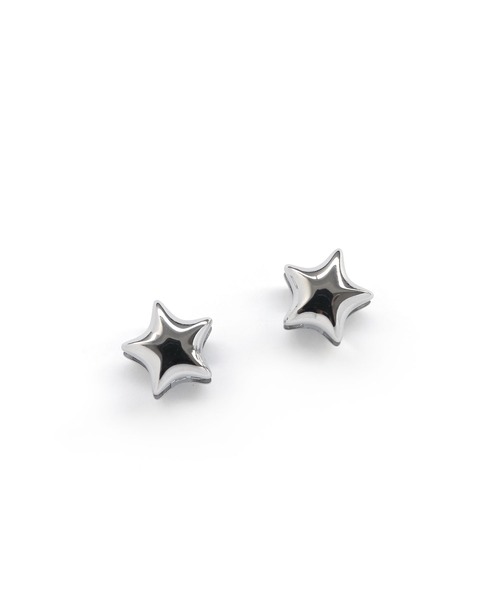 colleca la（コレカラ）の「[stainless]ステンレス・両面スター ワンタッチピアス〈金属アレルギー対応〉（ピアス（両耳用）・レディース・シルバー/ゴールド・FREE）」の7枚目の写真