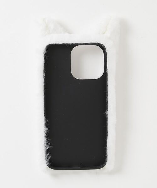 lit.Cy(リットシー)の「猫ちゃん ファー スマホケース iPhoneケース(スマホケース/カバー・レディース・オフホワイト/グレー/ブラック・iPhone 14 Pro/iPhone 15 Pro/iPhone 15/iPhone 12/12 Pro/iPhone 13/14/iPhone 13 Pro)」の13枚目の写真