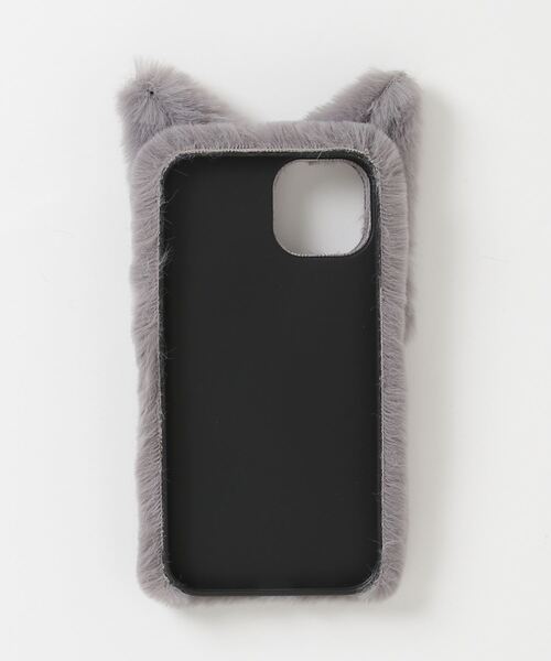 lit.Cy(リットシー)の「猫ちゃん ファー スマホケース iPhoneケース(スマホケース/カバー・レディース・オフホワイト/グレー/ブラック・iPhone 14 Pro/iPhone 15 Pro/iPhone 15/iPhone 12/12 Pro/iPhone 13/14/iPhone 13 Pro)」の14枚目の写真