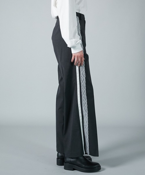 PRANK PROJECT（プランクプロジェクト）の「サイドレースラインスラックス / Side Lace Line Slacks（スラックス・レディース・グレー・36/38）」の5枚目の写真