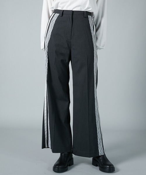 PRANK PROJECT（プランクプロジェクト）の「サイドレースラインスラックス / Side Lace Line Slacks（スラックス・レディース・グレー・36/38）」の2枚目の写真