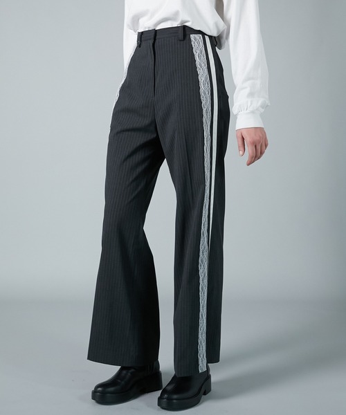 PRANK PROJECT（プランクプロジェクト）の「サイドレースラインスラックス / Side Lace Line Slacks（スラックス・レディース・グレー・36/38）」の3枚目の写真